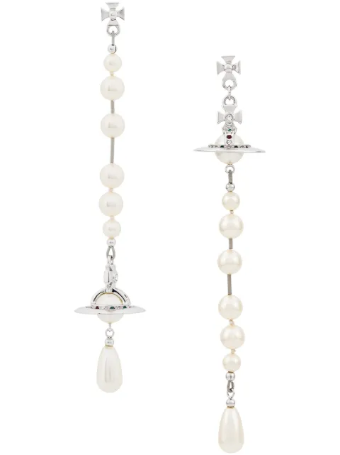 Vivienne Westwood Broken Pearl Drop Earrings Farfetch Vivienne Westwood Broken Pearl Drop Earrings Farfetch