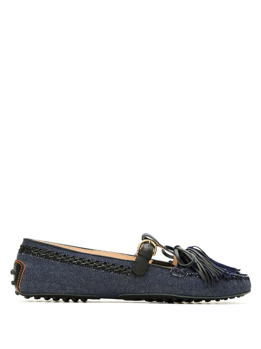 Tod's Gommino denim loafers Blauw