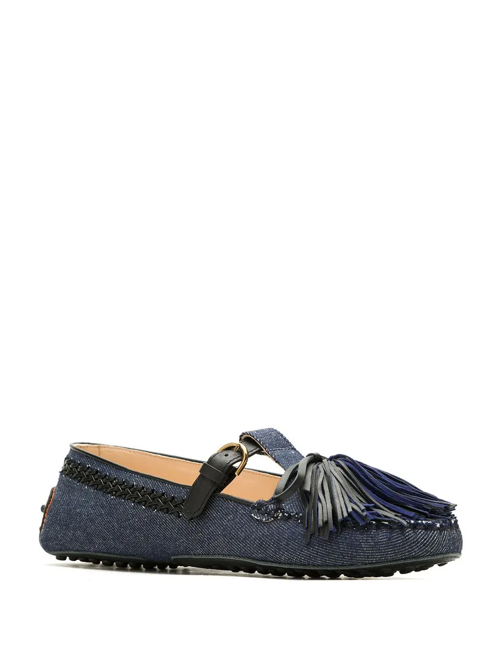 Tod's Gommino denim loafers Blauw