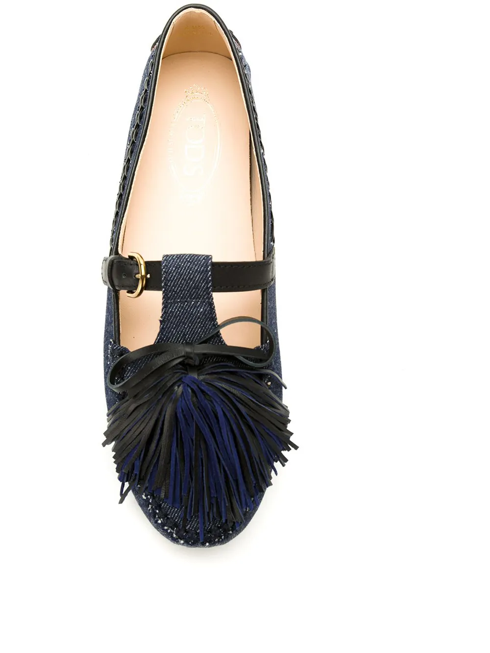 Tod's Gommino denim loafers Blauw