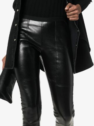 lambskin leather leggings展示图