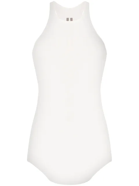RICK OWENS RICK OWENS GERIPPTES OBERTEIL - WEIß