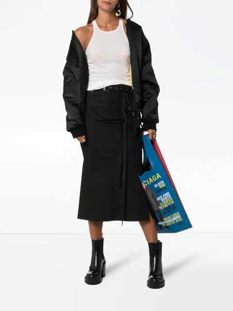 RICK OWENS RICK OWENS GERIPPTES OBERTEIL - WEIß