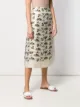 Bottega Veneta tropical print midi skirt
