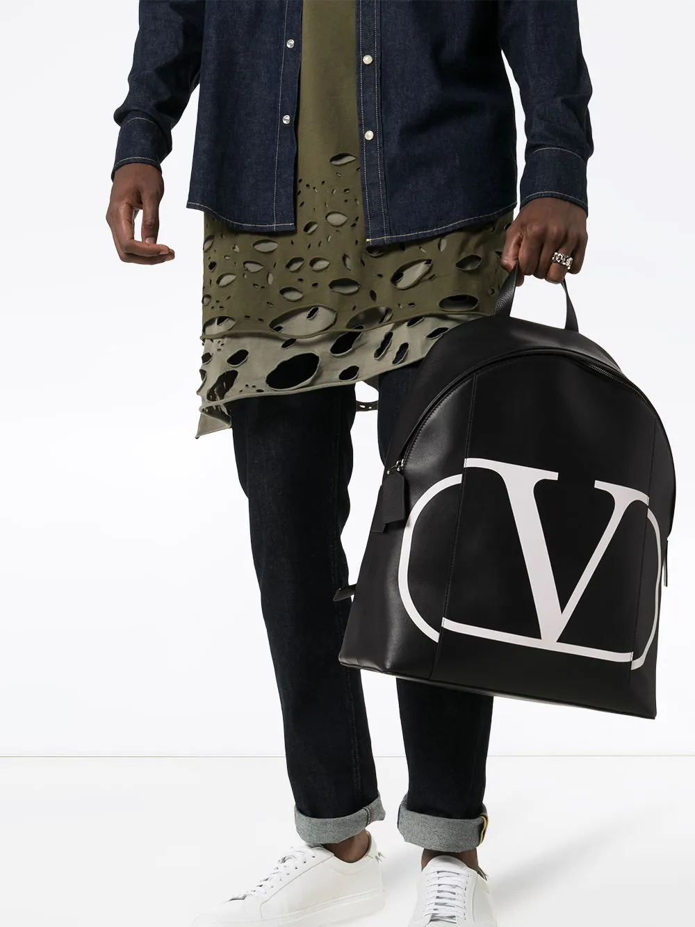 Valentino Garavani VLTN Print Backpack - Farfetch