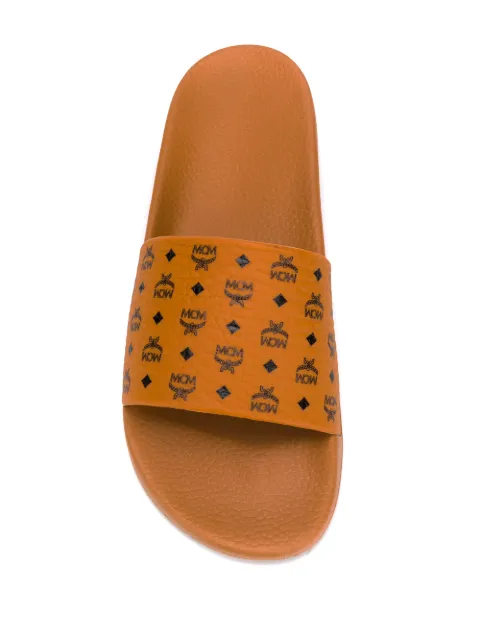 mcm tan slides