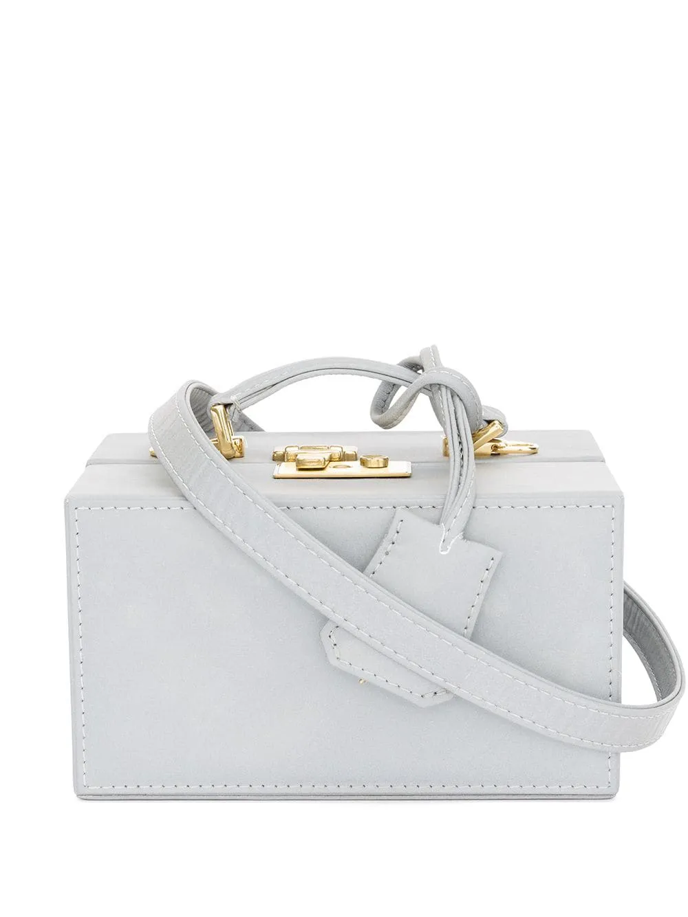 Natasha Zinko Rechthoekige clutch box Grijs