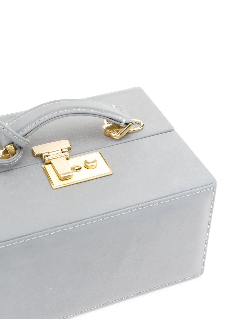 Natasha Zinko Rechthoekige clutch box Grijs