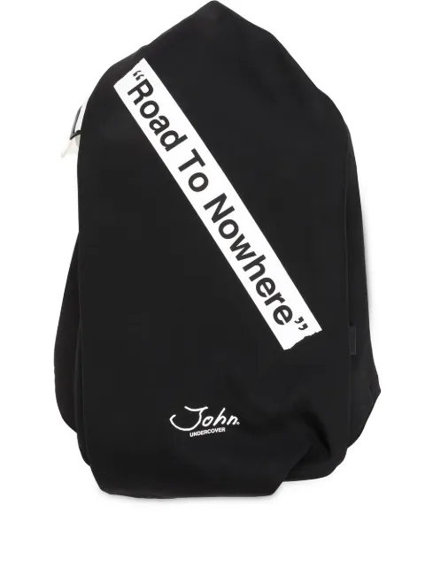 JohnUNDERCOVER road to nowhere print backpack