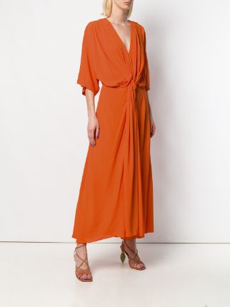 draped midi dress展示图