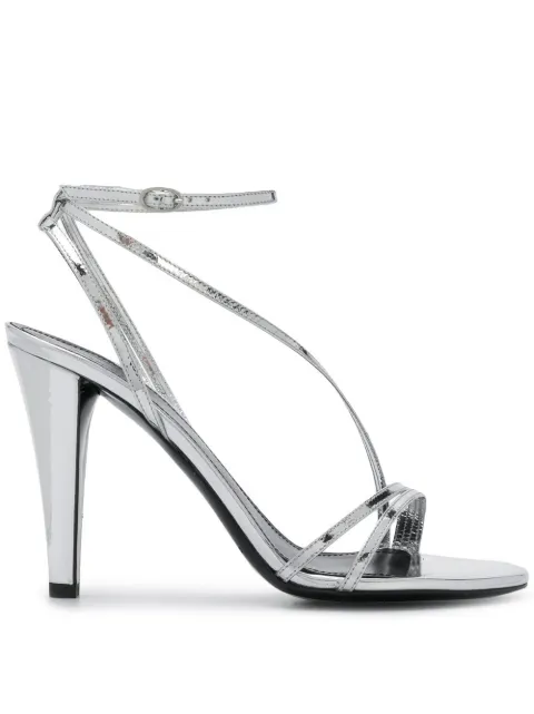 silver slingback sandals