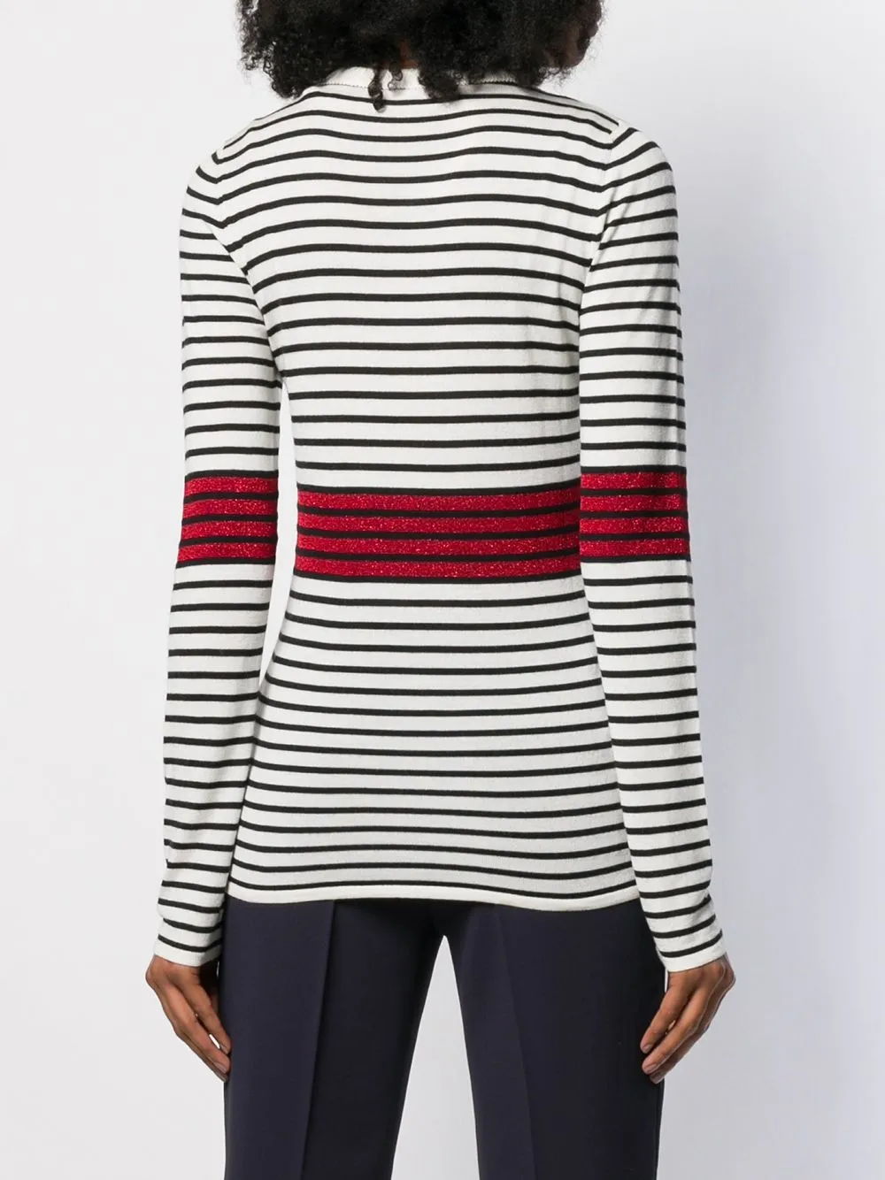 фото Nº21 свитер в полоску