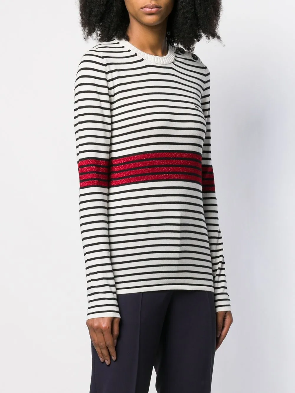 фото Nº21 свитер в полоску