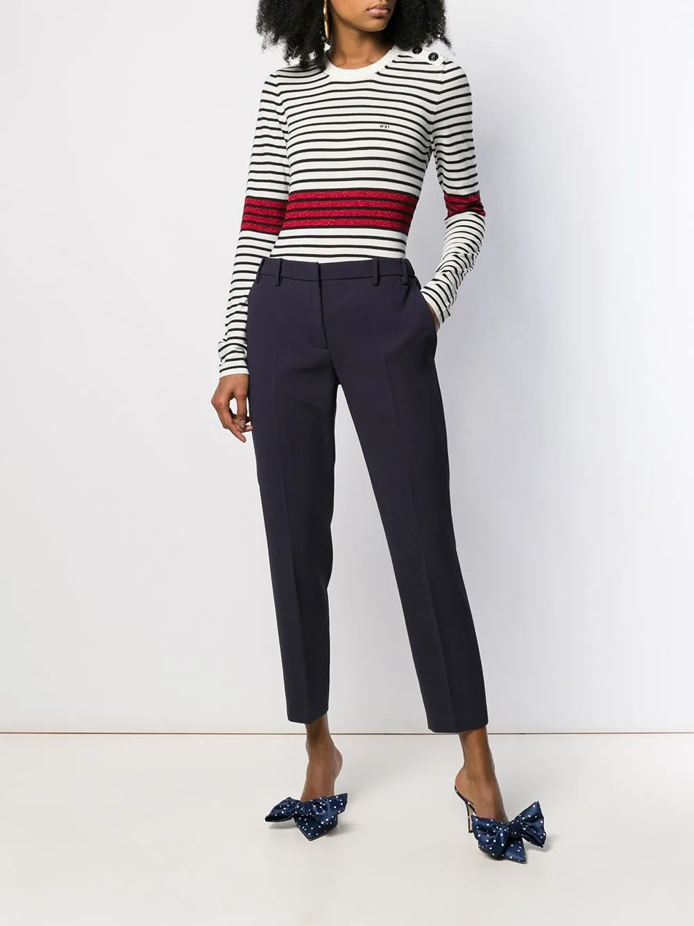 фото Nº21 свитер в полоску