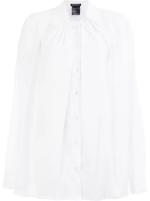 Click to view more detailed imagery on our partner's website Ann Demeulemeester Tailored Ruched Shirt In White