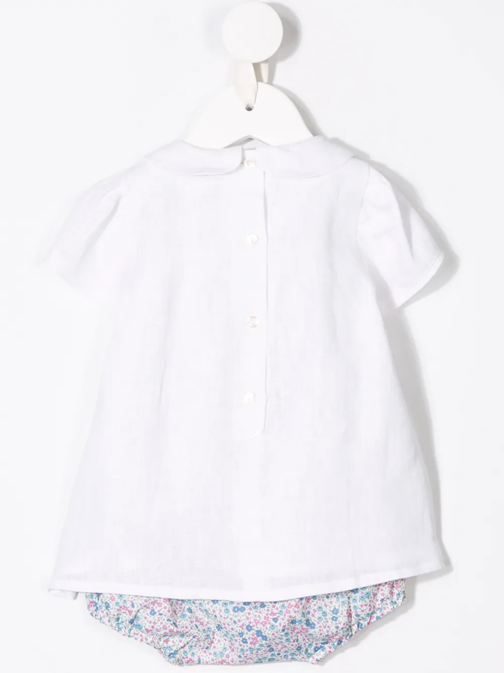 Siola Peter Pan set met shorts Wit