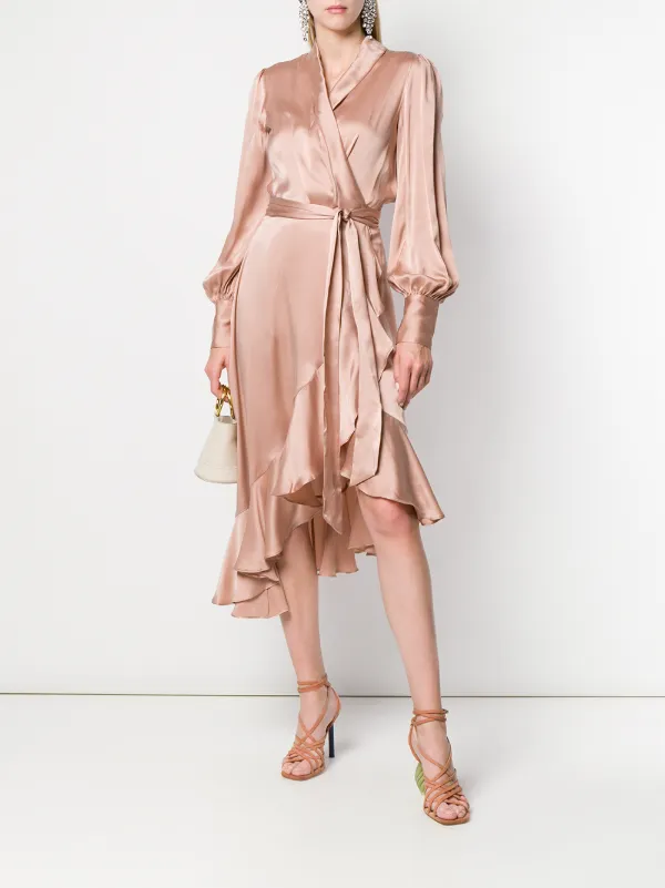 zimmermann silk midi dress