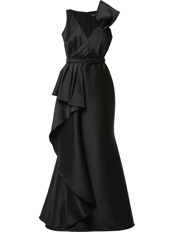 badgley mischka black gown