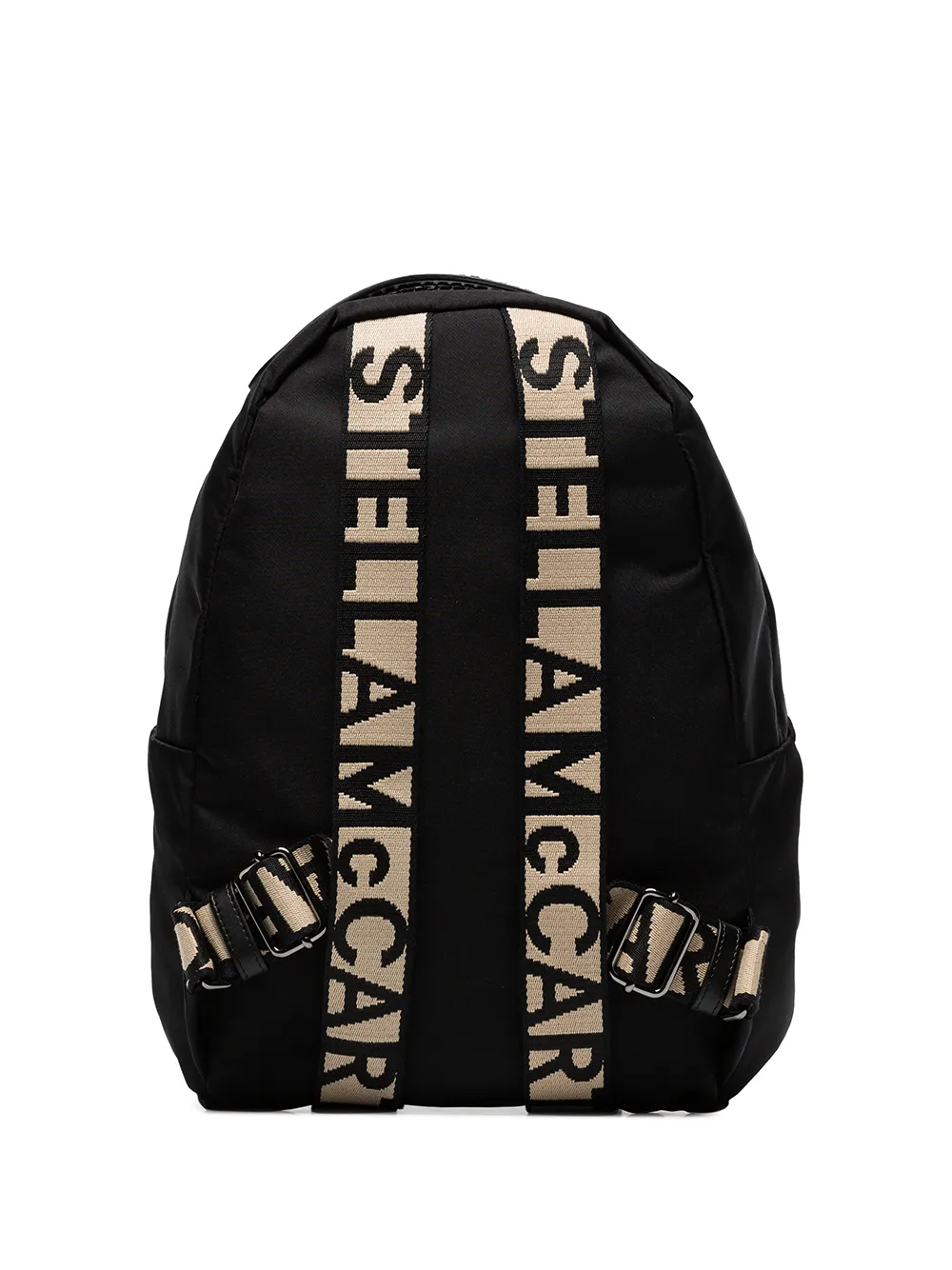  Stella Mccartney Logo Strap Backpack - Black 