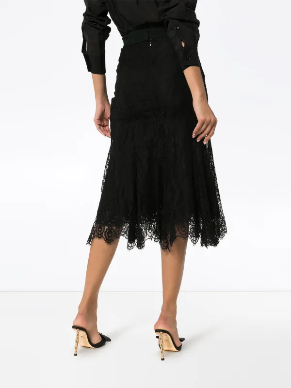 Dolce & Gabbana chantilly-lace Maxi Skirt | Black | FARFETCH