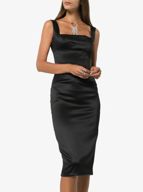 DOLCE & GABBANA Duchess fitted midi dress