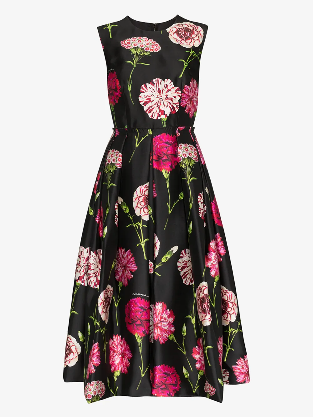 Dolce & Gabbana Dresses DOLCE & GABBANA FLORAL SILK MIDI DRESS