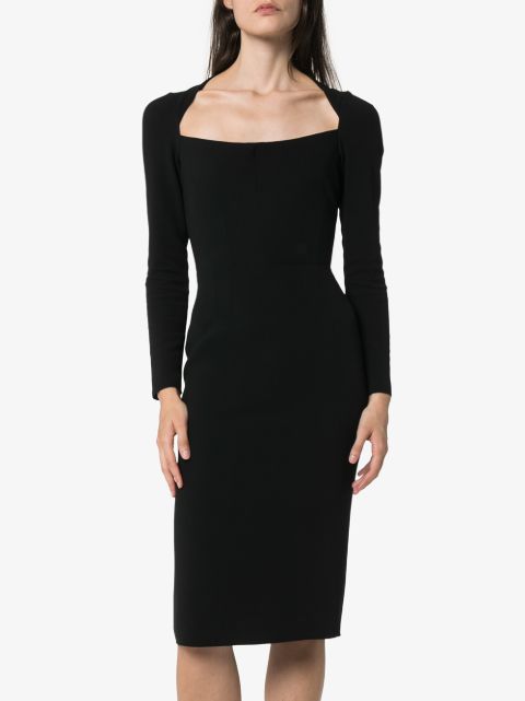 dolce and gabbana square neck dress