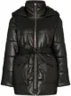 Image 1 of Nanushka Lenox hooded vegan leather puffer jacket