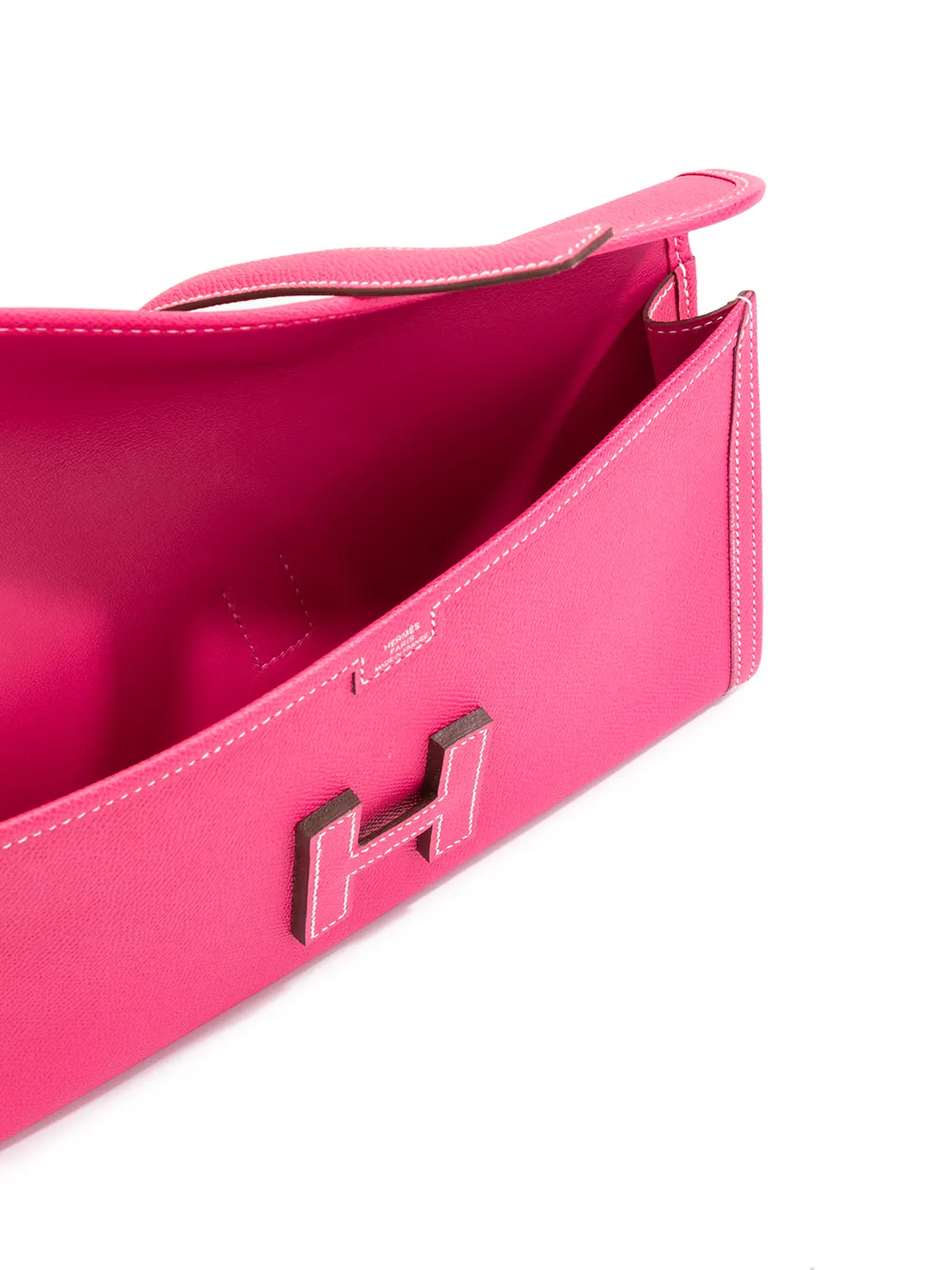 Hermès Jige H Logos Clutch Farfetch