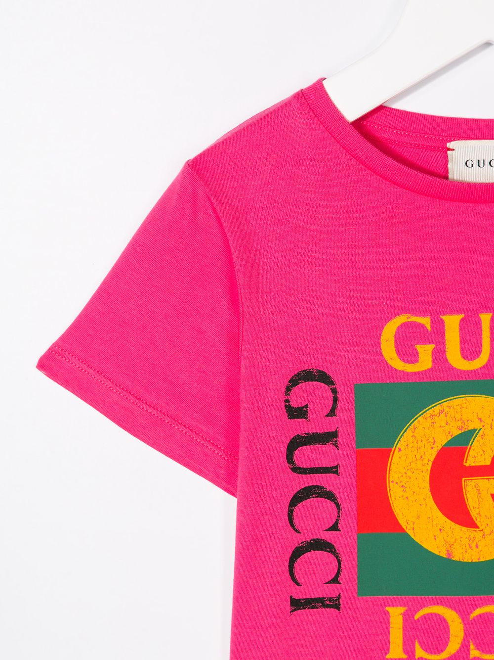 фото Gucci kids футболка с архивным логотипом