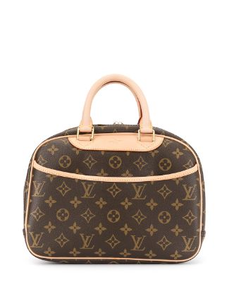 Trouville leather crossbody bag Louis Vuitton Brown in Leather