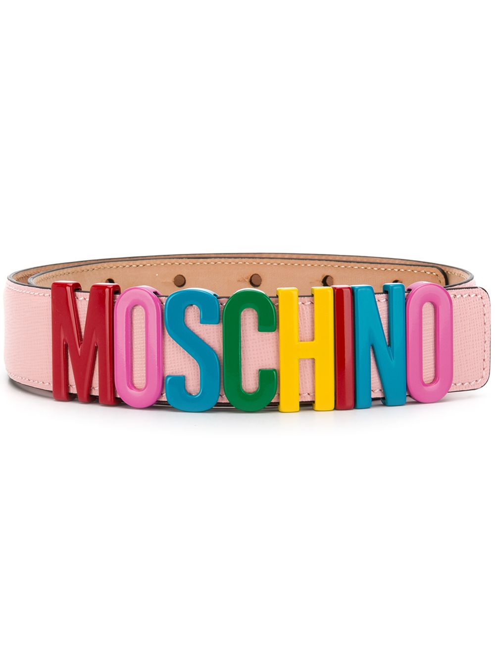 moschino rainbow slides