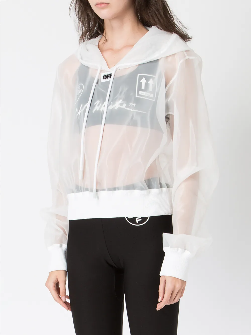 sheer hoodie women's