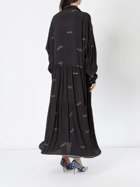 NATASHA ZINKO FUFU PRINT FLARED DRESS