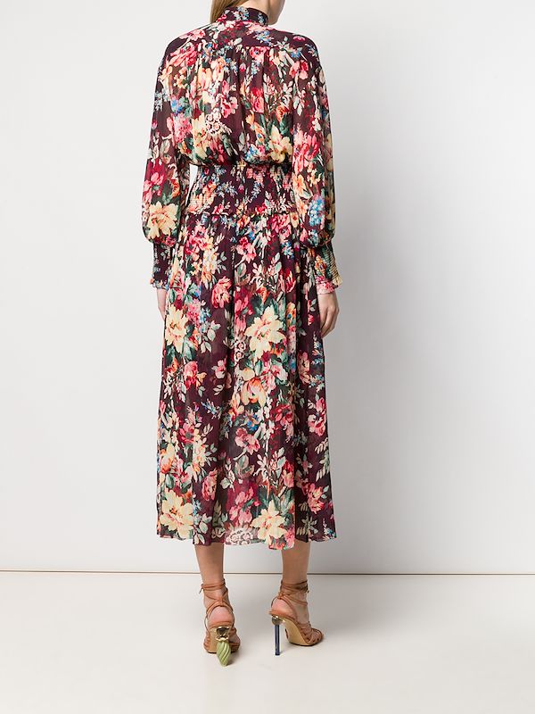 zimmermann red floral dress