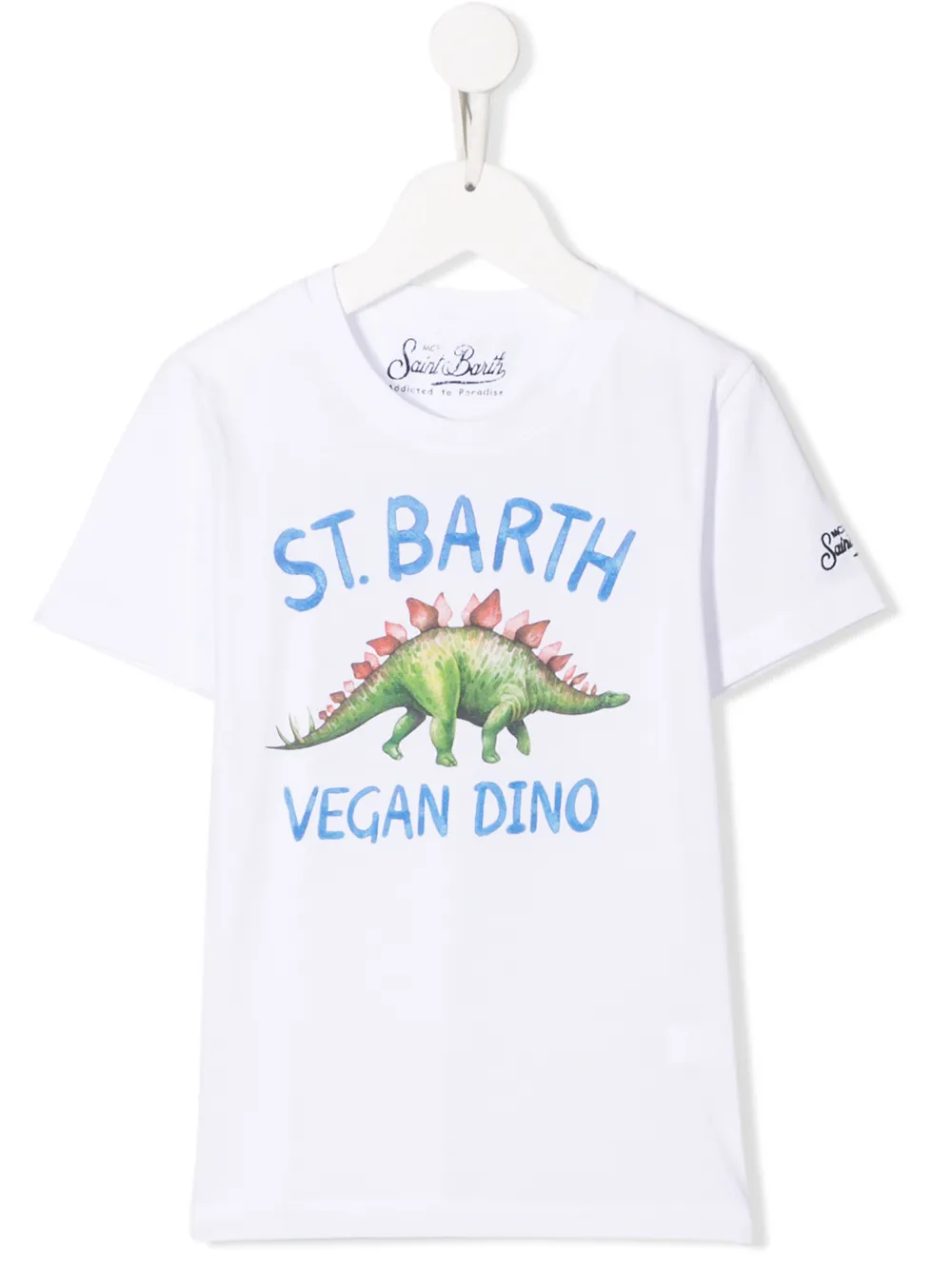 MC2 Saint Barth Kids T-shirt met dino print Wit