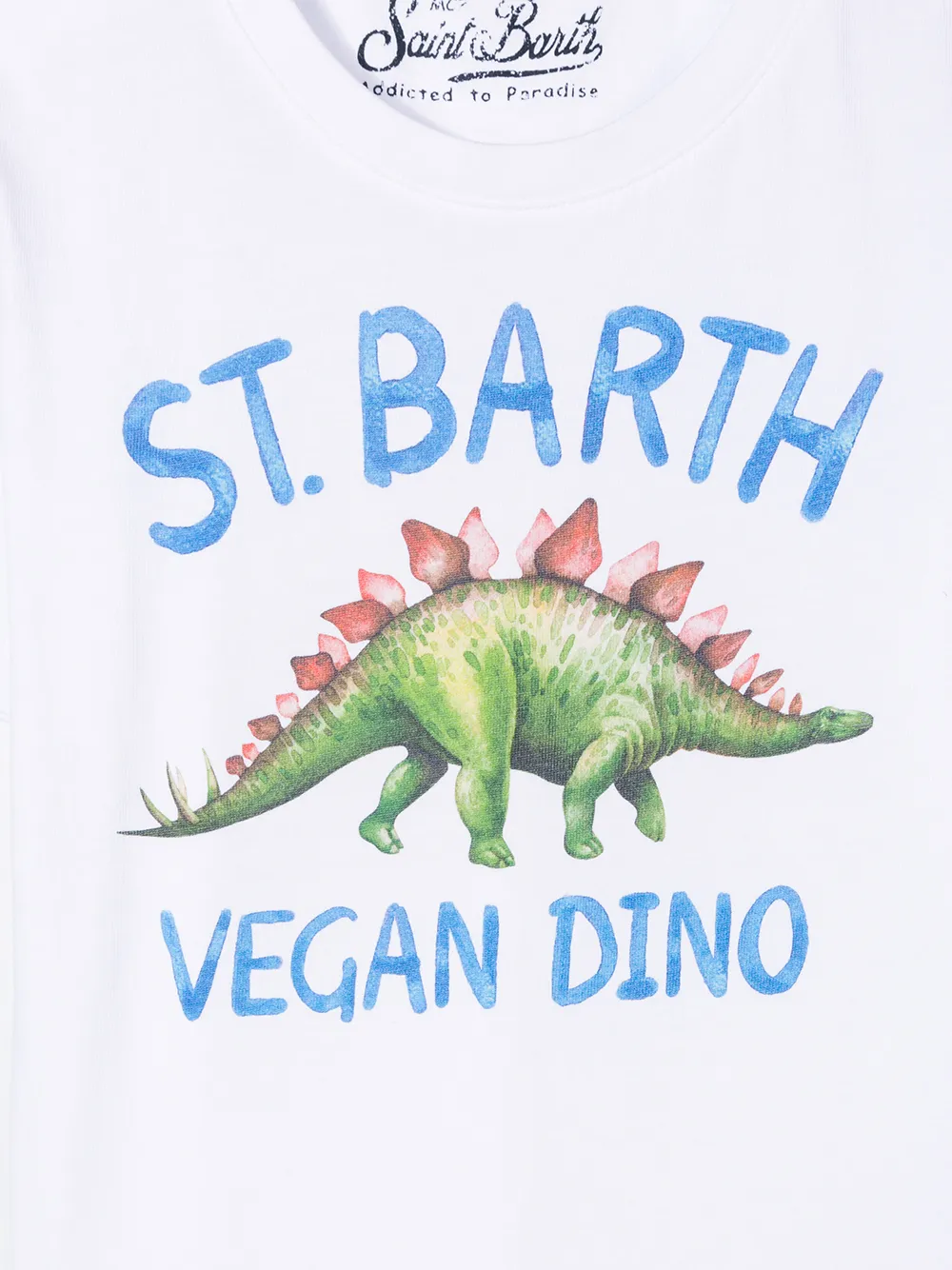 MC2 Saint Barth Kids T-shirt met dino print Wit