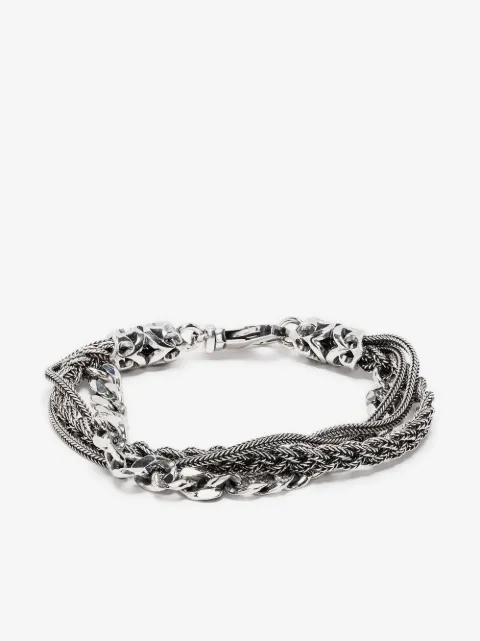 Emanuele Bicocchi braid and chain bracelet