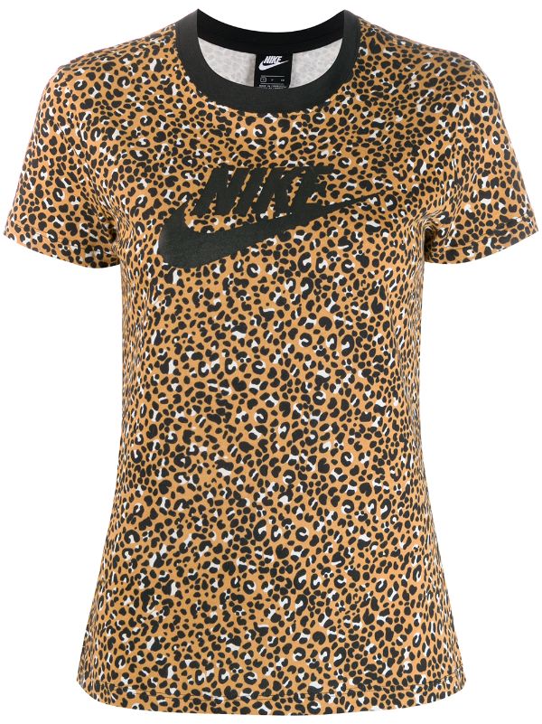Nike Camiseta Con Logo y Motivo De Leopardo - Farfetch