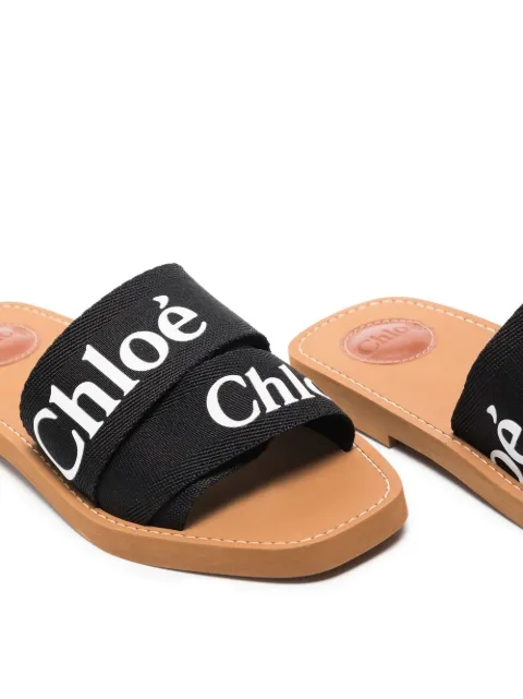 chloe woody slippers sale