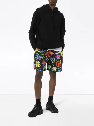 NRG 90s print track shorts展示图