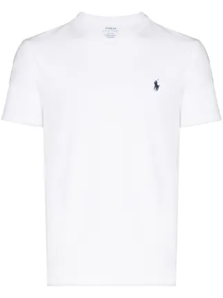 Polo Ralph Lauren logo-embroidered T-shirt | White | FARFETCH IN