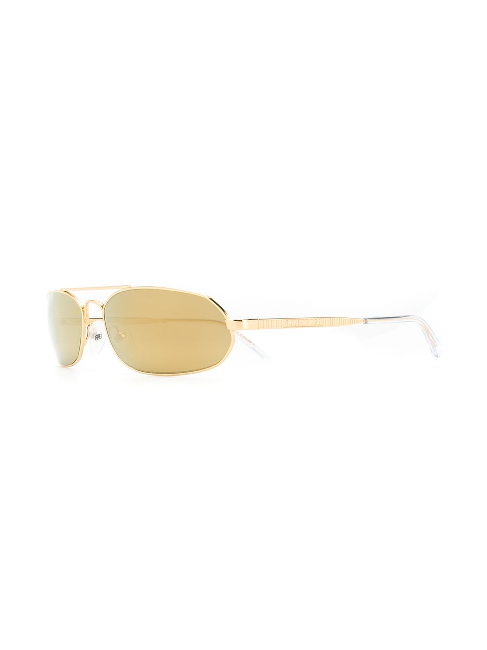 фото Balenciaga eyewear солнцезащитные очки в тонкой овальной оправе