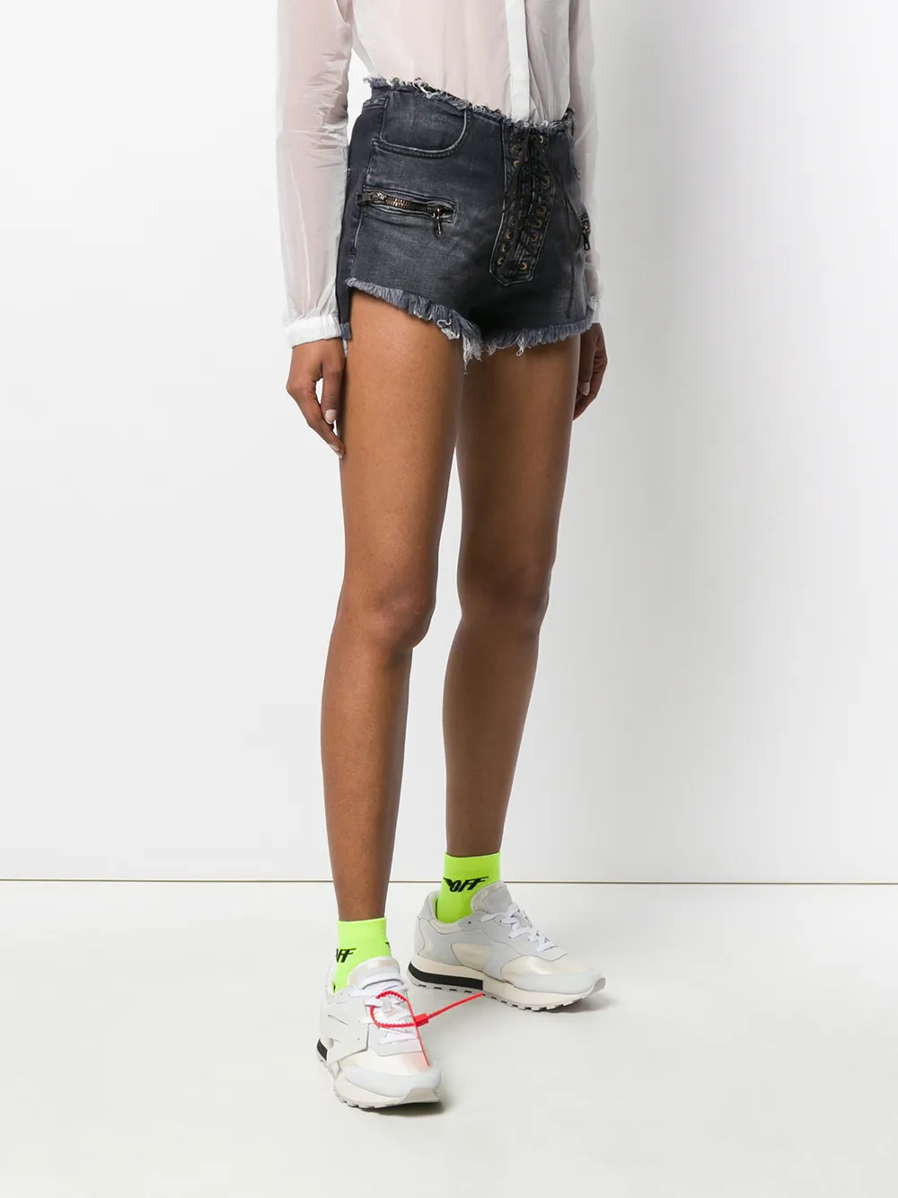 UNRAVEL PROJECT Denim shorts Zwart