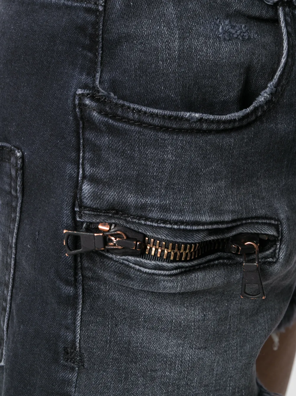 UNRAVEL PROJECT Denim shorts Zwart