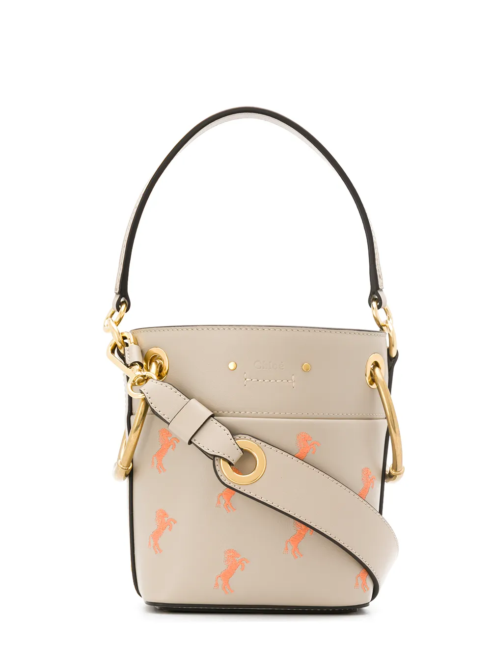 chloe horse bucket bag