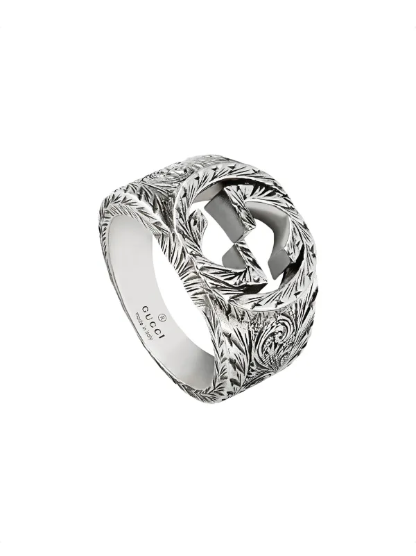 gucci interlocking g silver ring