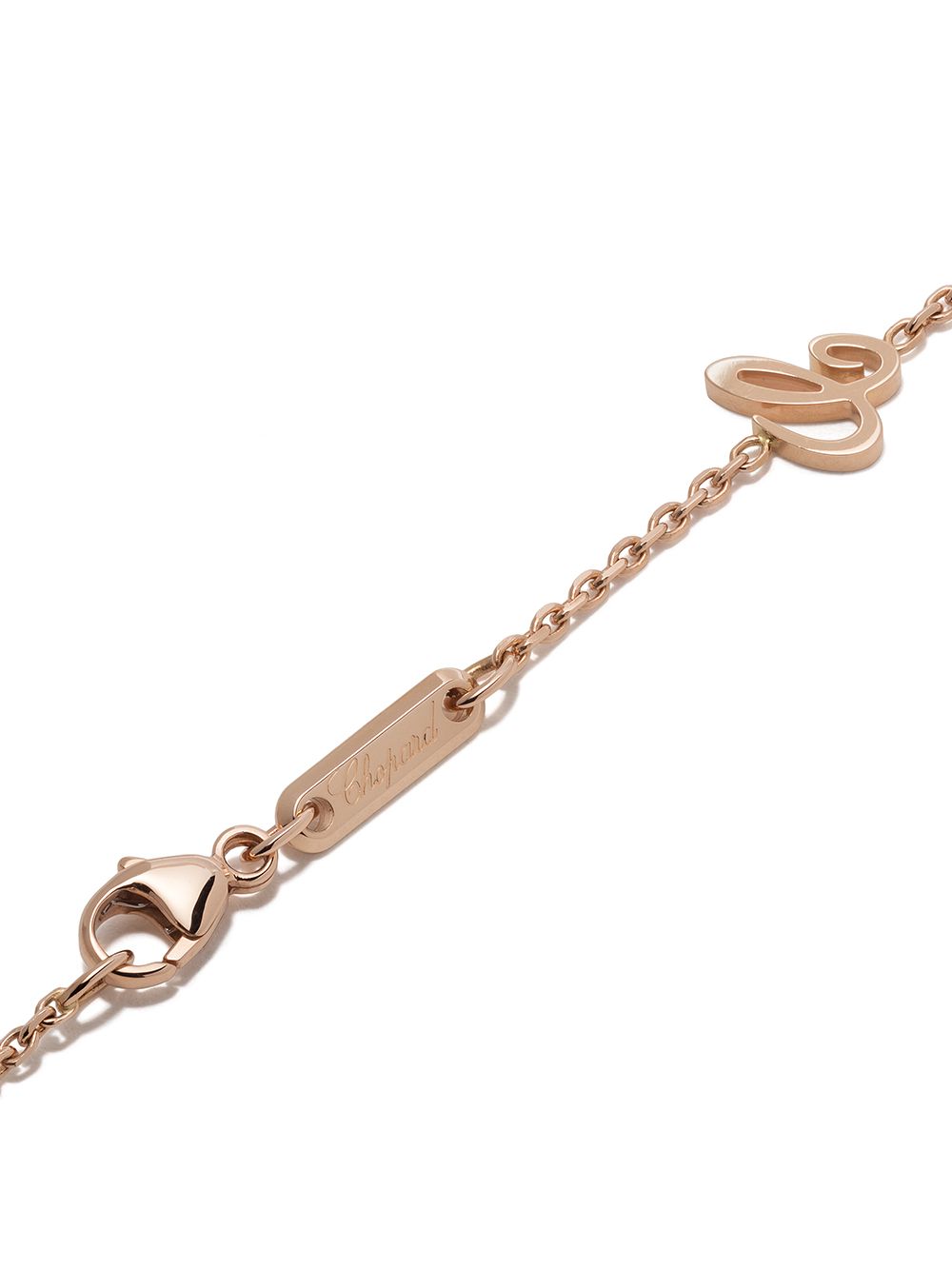 Shop Chopard 18kt rose gold Good Luck Charms diamond necklace with ...