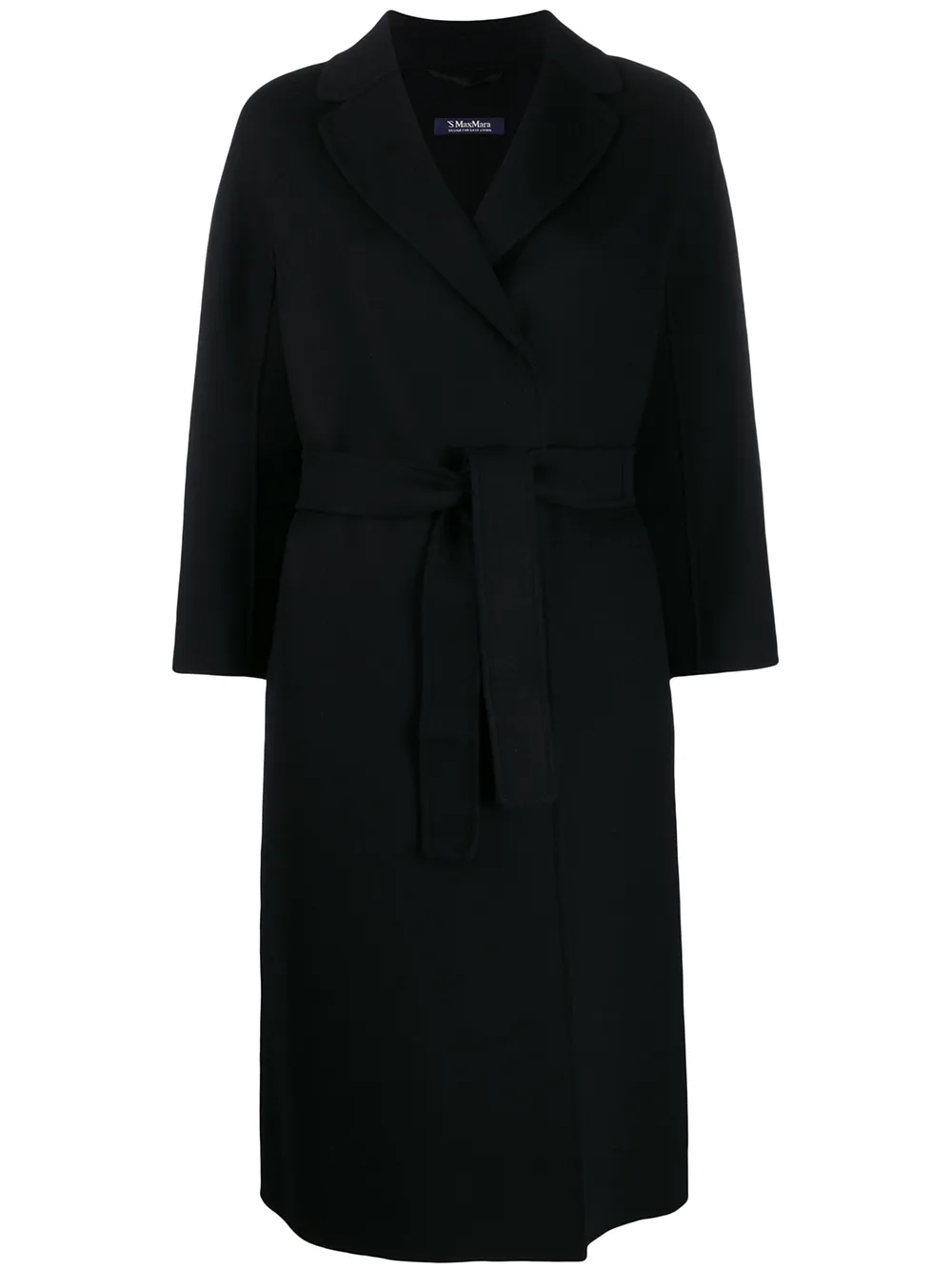'S Max Mara Mantel met ceintuur Zwart