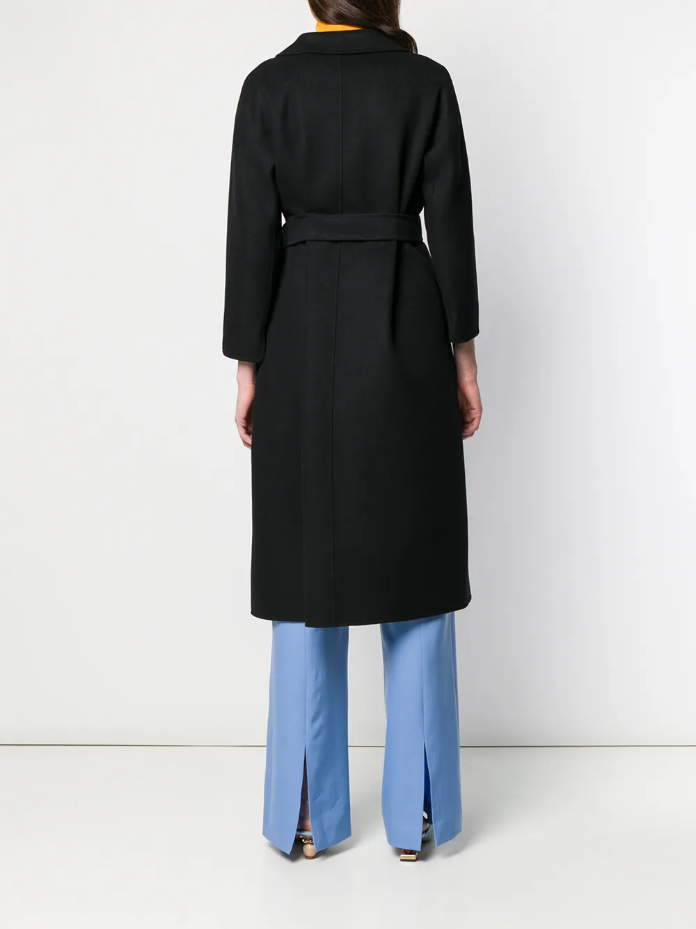 'S Max Mara Mantel met ceintuur Zwart